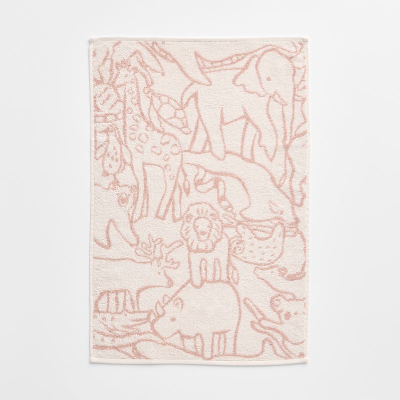 Explorer Dusty Rose Organic Cotton Kids Hand Towel - image 4 of 7