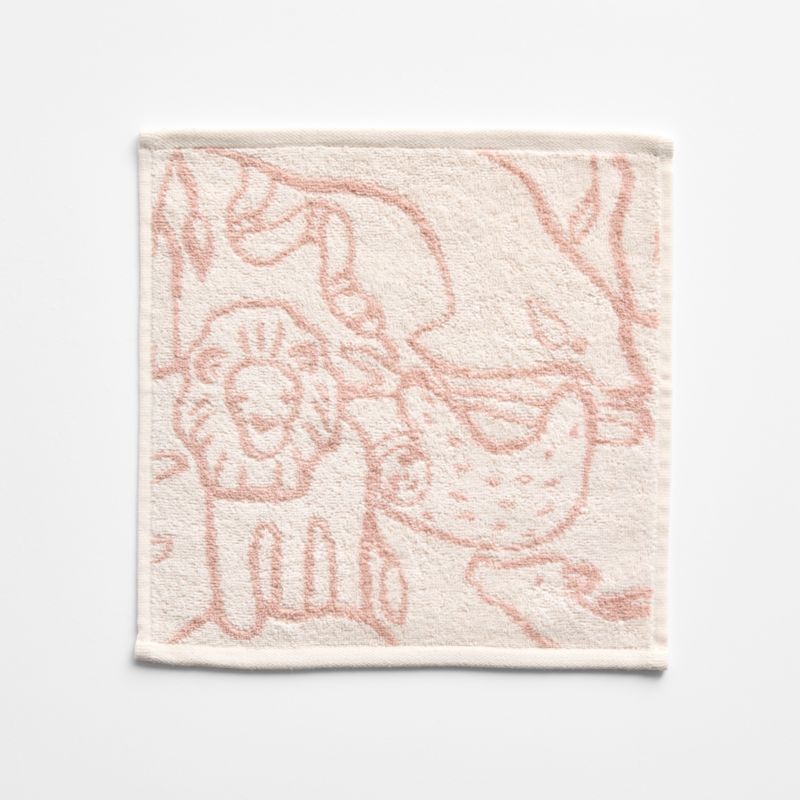 Explorer Dusty Rose Organic Cotton Kids Washcloth - image 3 of 5