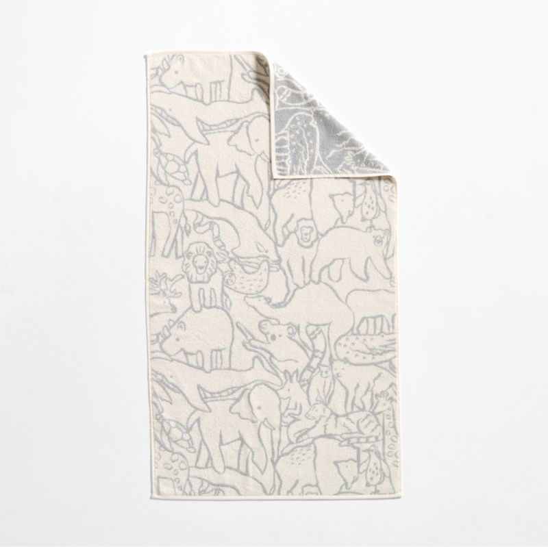 Explorer Mist Blue Organic Cotton Kids Bath Towel - image 4 of 7