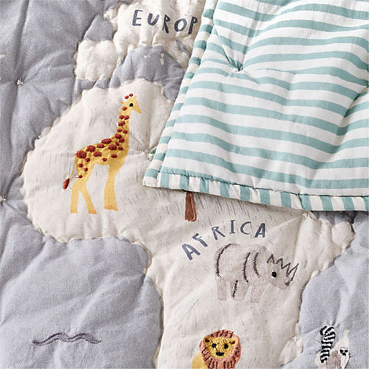Explorer Adventure Organic Cotton Kids Quilt