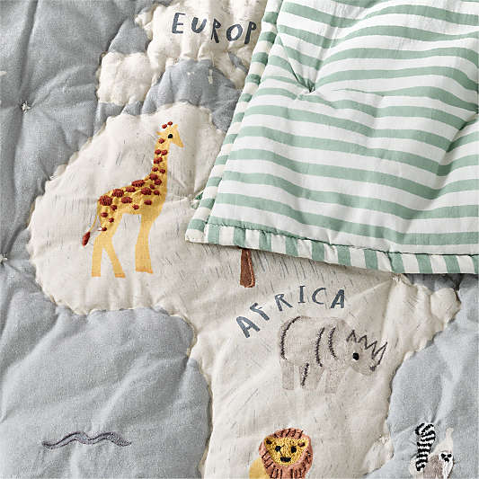 Explorer Adventure Kids Twin Quilt
