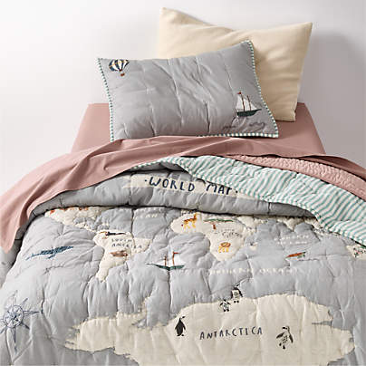 Explorer Organic Cotton Kids Twin Quilt