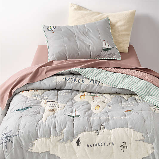Explorer Adventure Organic Cotton Kids Quilt