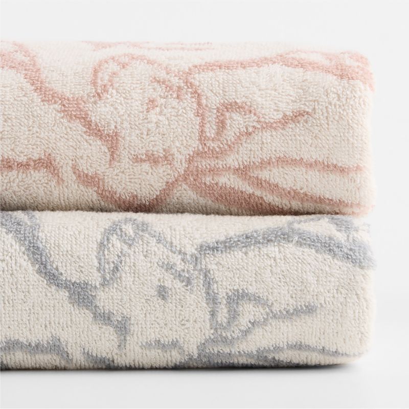 Explorer Mist Blue Organic Cotton Kids Hand Towel - image 1 of 5