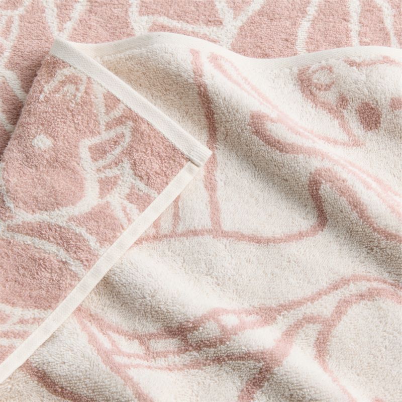 Explorer Dusty Rose Organic Cotton Kids Bath Towel - image 4 of 5