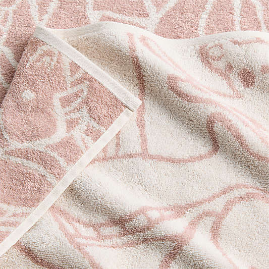 Explorer Dusty Rose Organic Cotton Kids Bath Towel