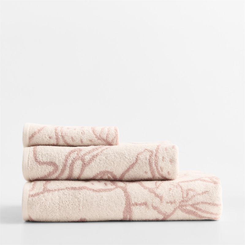 Explorer Dusty Rose Organic Cotton Kids Washcloth - image 2 of 4