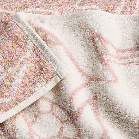Explorer Dusty Rose Organic Cotton Kids Hand Towel