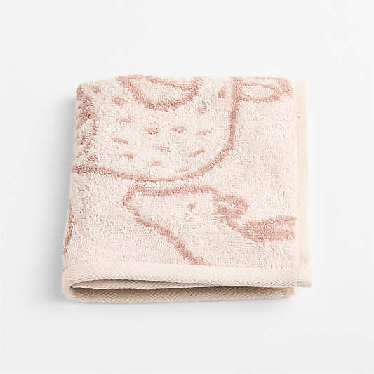 Explorer Dusty Rose Organic Cotton Kids Washcloth
