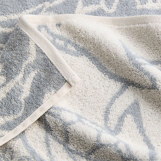 Explorer Mist Blue Organic Cotton Kids Hand Towel