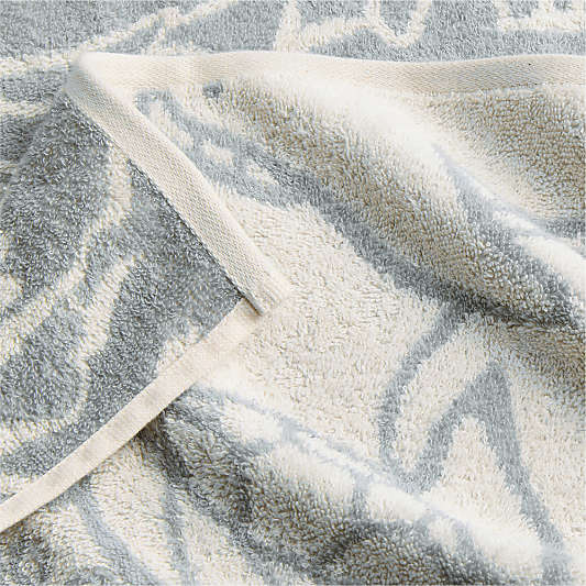 Explorer Mist Blue Organic Cotton Kids Hand Towel