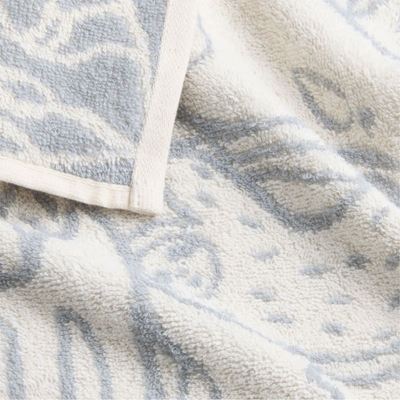 Explorer Mist Blue Organic Cotton Kids Washcloth - image 3 of 4