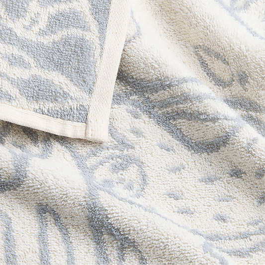 Explorer Mist Blue Organic Cotton Kids Washcloth