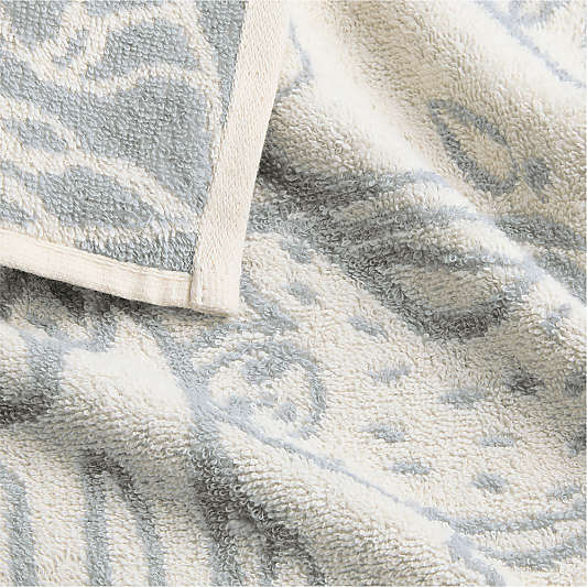 Explorer Mist Blue Organic Cotton Kids Washcloth