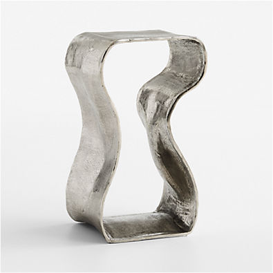 View Expressionist Nickel Cast Aluminum 12" Drink Table details