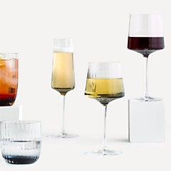 Verve Bubble Sham Glassware | Crate & Barrel Canada