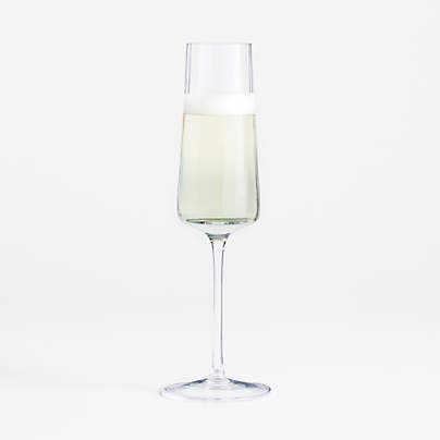 Crate and Barrel, Edge White Wine Glass, Set of 4 - Zola