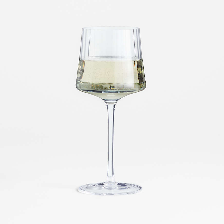 Ezra Optic White Wine Glass + Reviews | Crate & Barrel