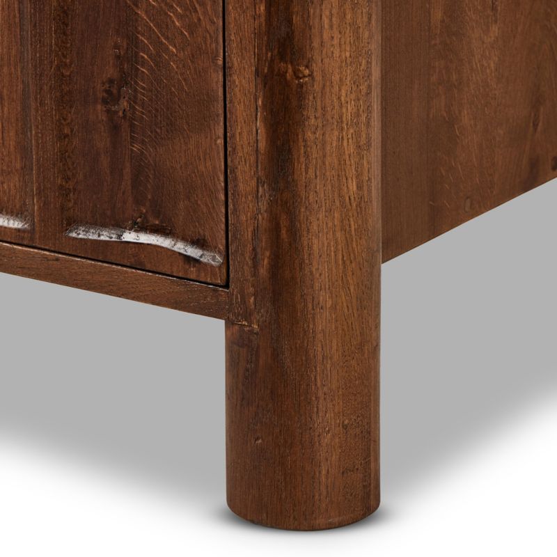 Ezri 42" Brown Carved Oak Wood Bar Cabinet - image 8 of 9