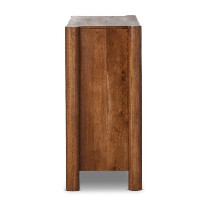 Ezri 42" Brown Carved Oak Wood Bar Cabinet - image 6 of 9