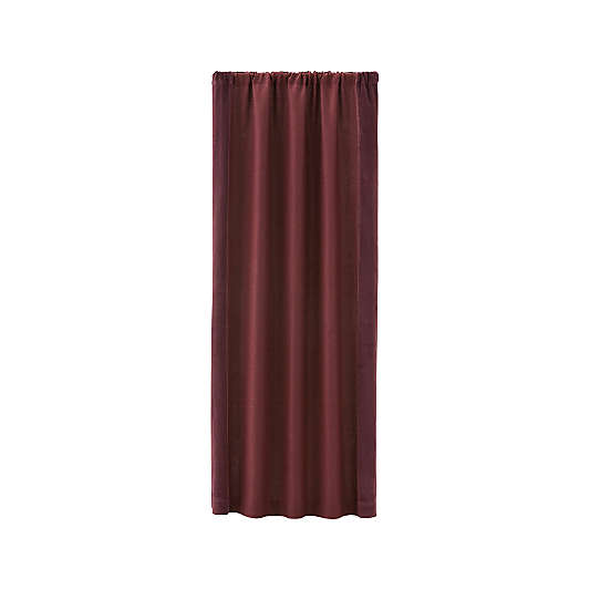 Ezria Wine Linen Curtain Panel 48"x84"