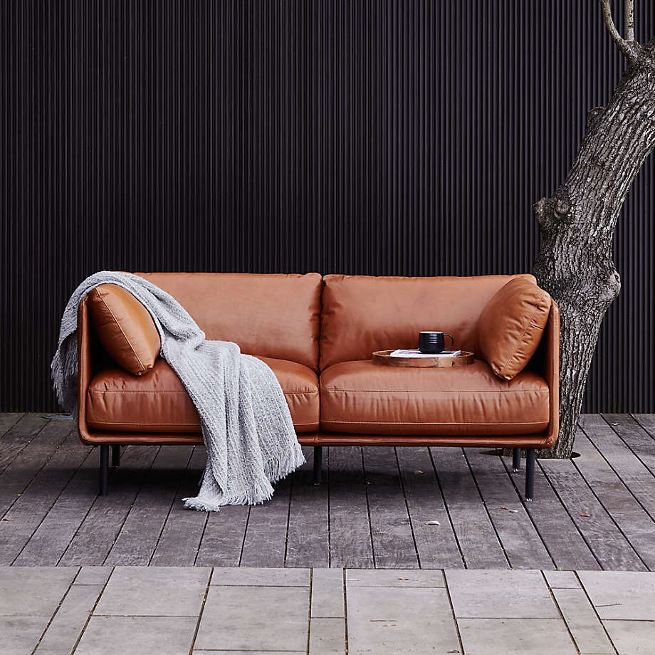 Wells Leather Sofa Reviews Crate Barrel