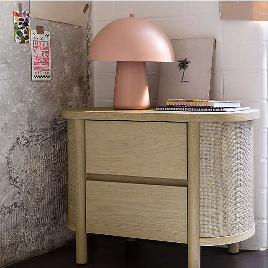 Canyon Natural Wood 2-Drawer Kids Nightstand by Leanne Ford