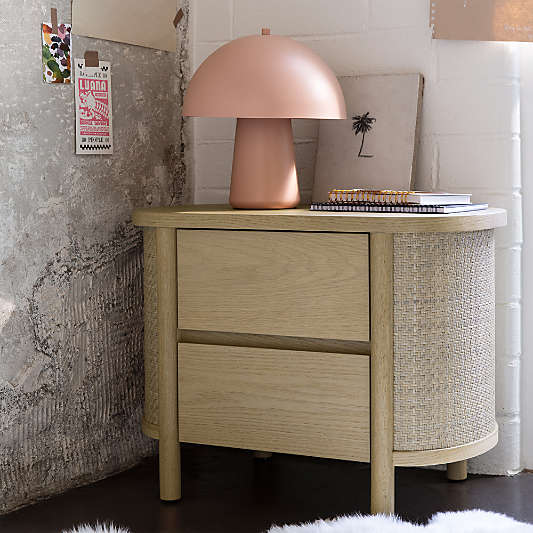Canyon 27" Natural Wood 2-Drawer Kids Nightstand by Leanne Ford