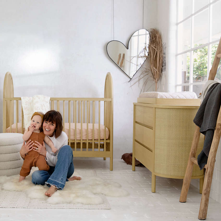 Natural wood dresser baby hot sale