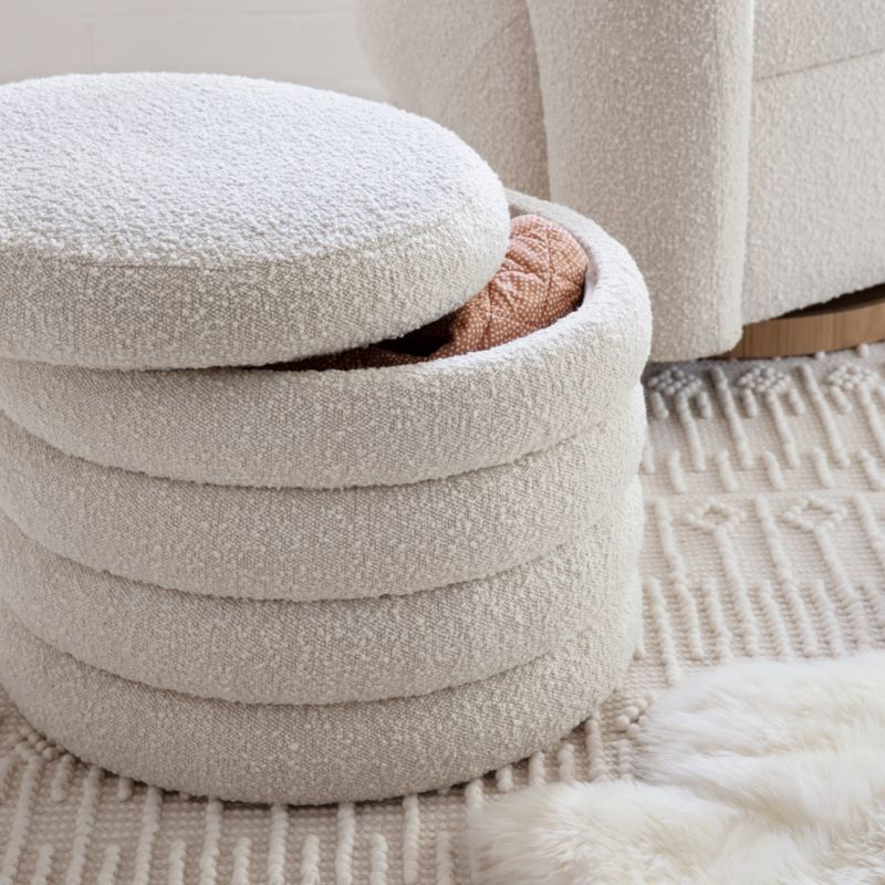 Snoozer Cream Storage Ottoman - image 5 of 19