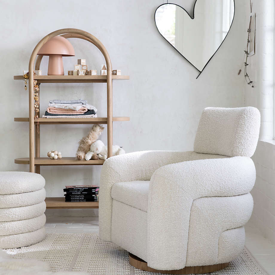 Cream discount nursery glider