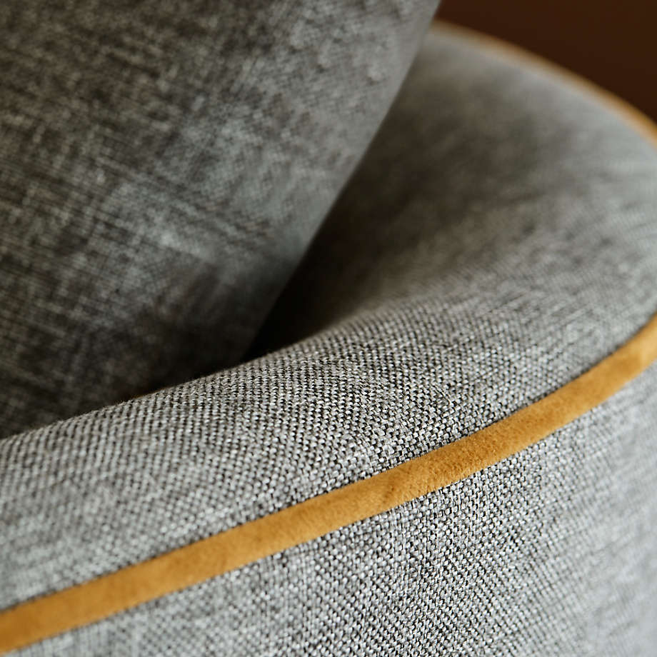 Drew swivel chair on sale crate and barrel