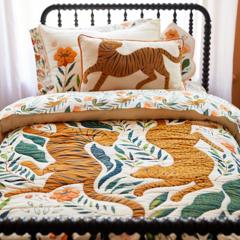 Marrakech Tiger Kids Twin Quilt