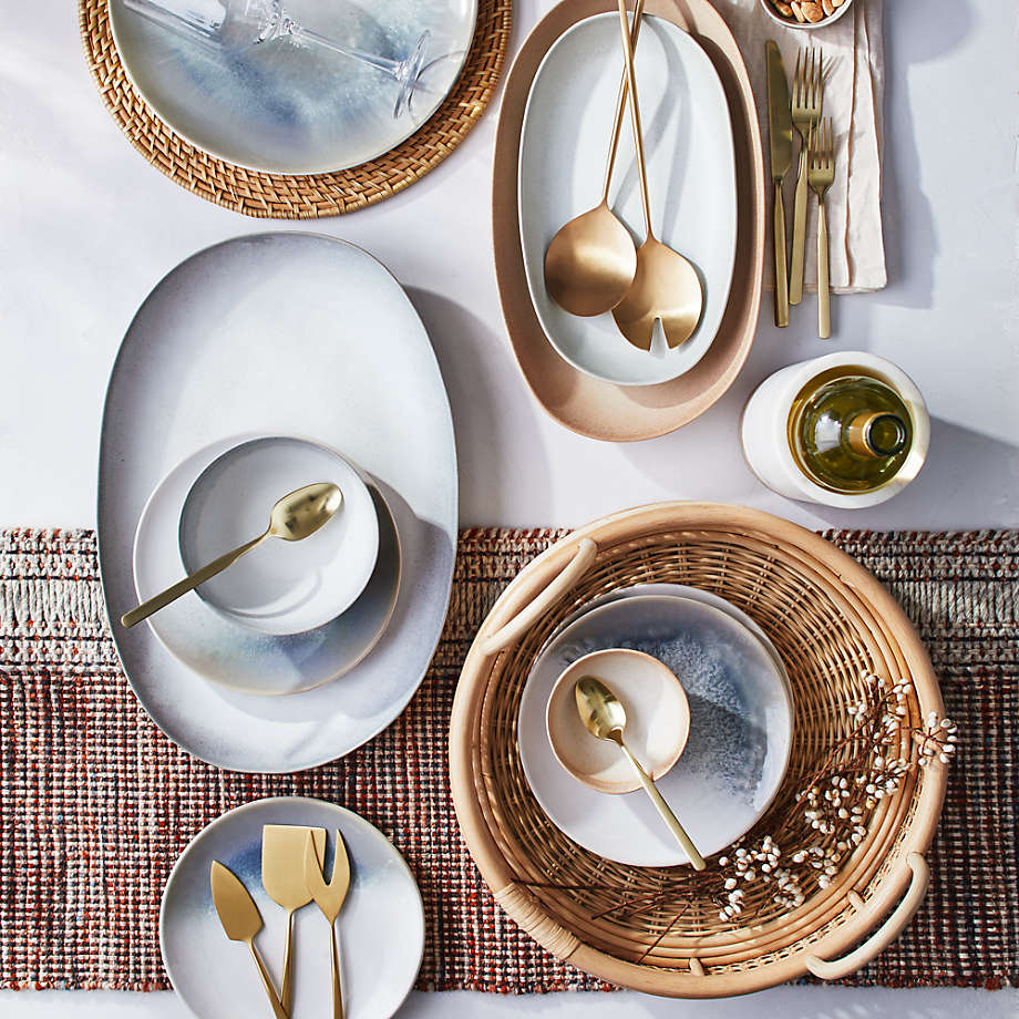 Ora Stoneware Dinnerware 16 Piece Set Reviews Crate Barrel