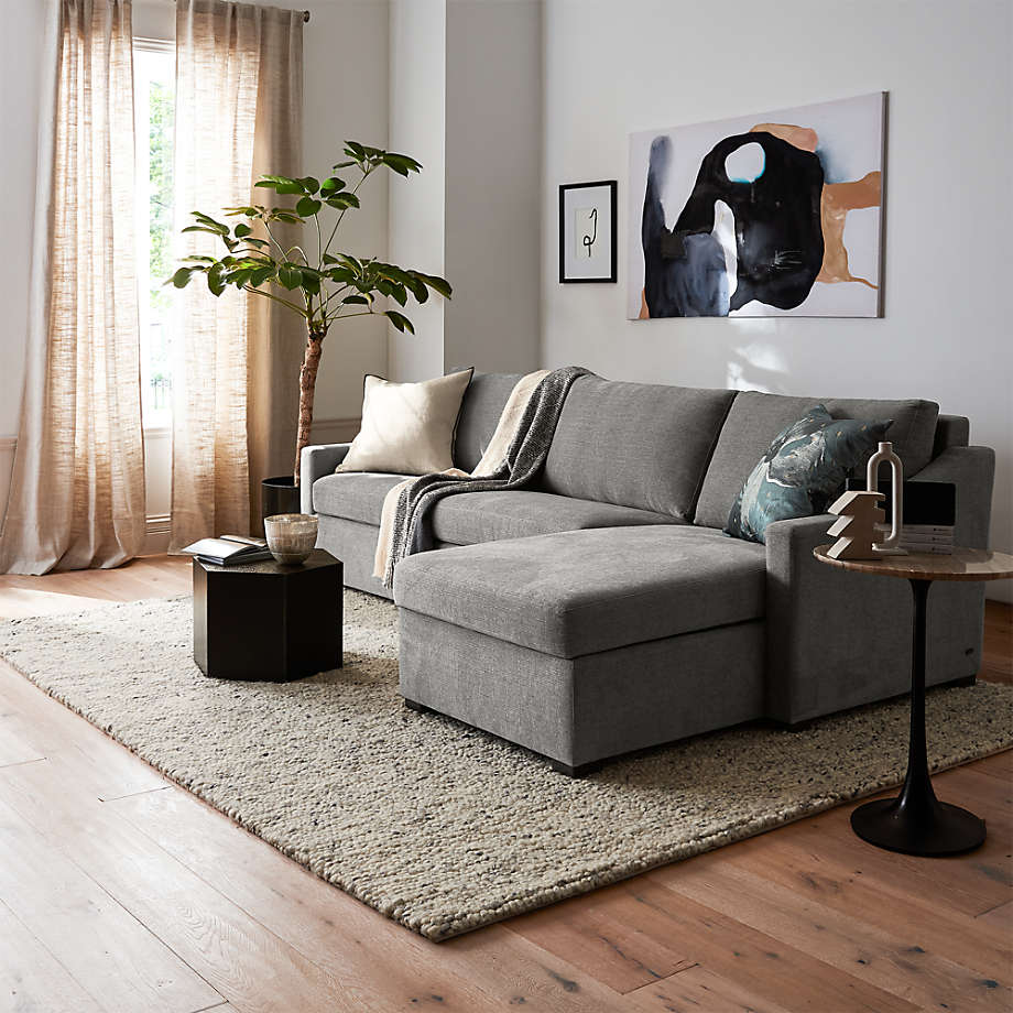 Fuller 2 Piece Sleeper Sectional Sofa Reviews Crate Barrel
