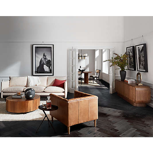 Dillon Natural Yukas Wood 40" Round Coffee Table