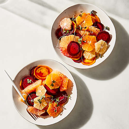 Mercer White Porcelain Low Bowl