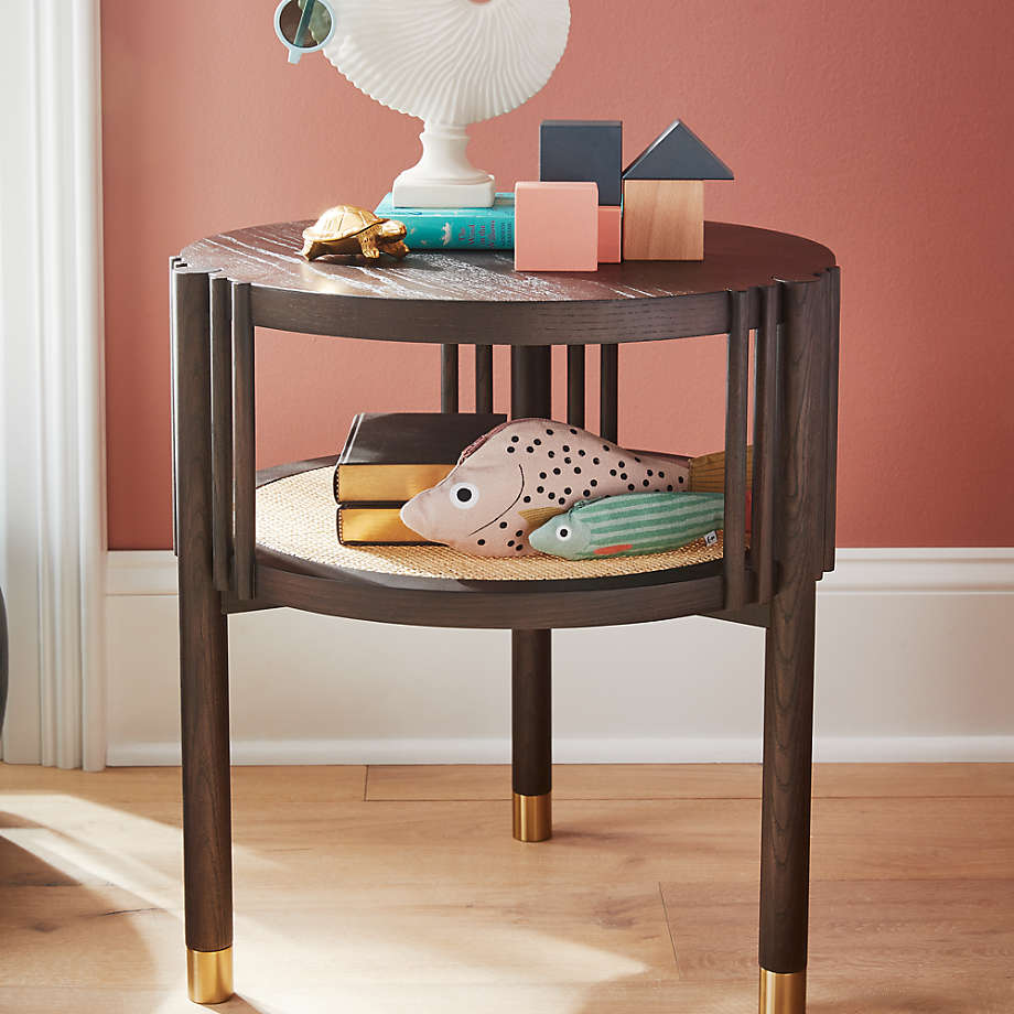 Dark wood sales changing table