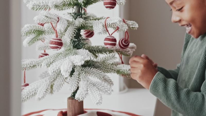 Play Ivory Felt Santa Kids Christmas Stocking - video 1 of 1