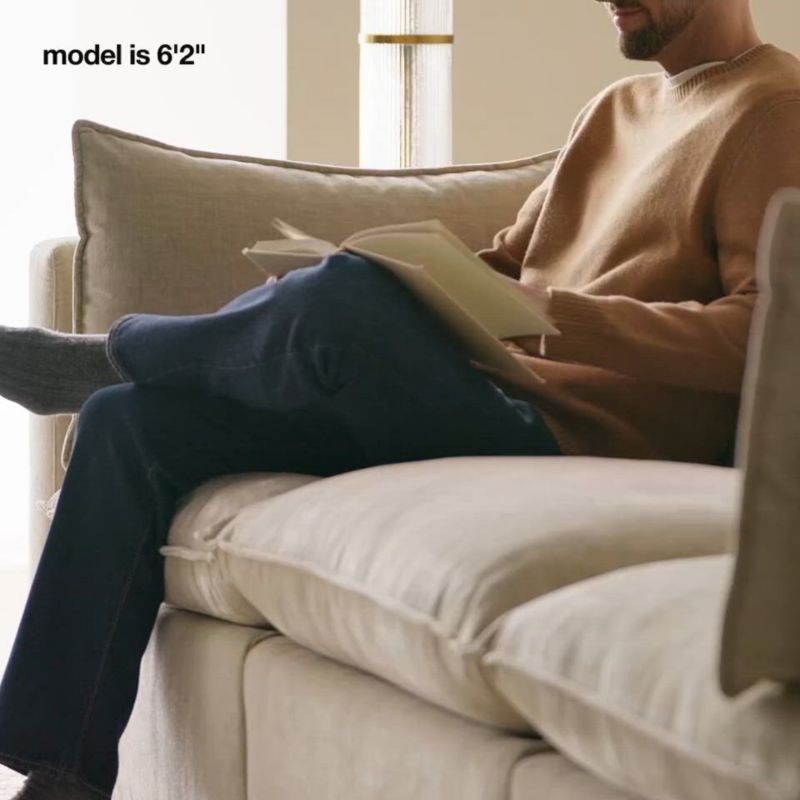 Play Lotus Modular 4-Piece Reversible Sectional Sofa with Ottoman - video 1 of 1