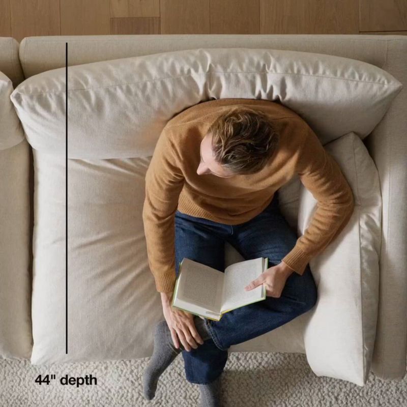 Play Unwind Left-Arm Slipcovered Chair - video 1 of 1