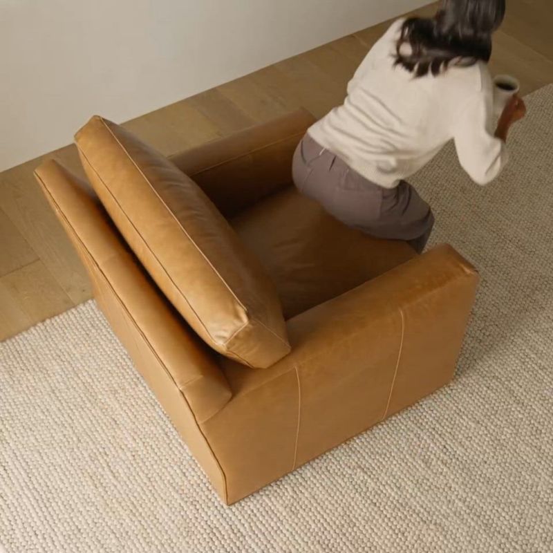 Play Axis Classic 37" Leather Swivel Chair - video 3 of 3