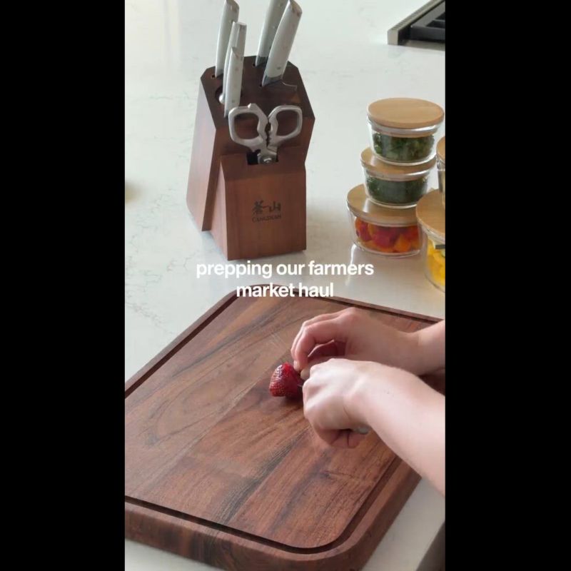 Play Cangshan Akka Taupe 8-Piece Knife Block Set - video 1 of 1