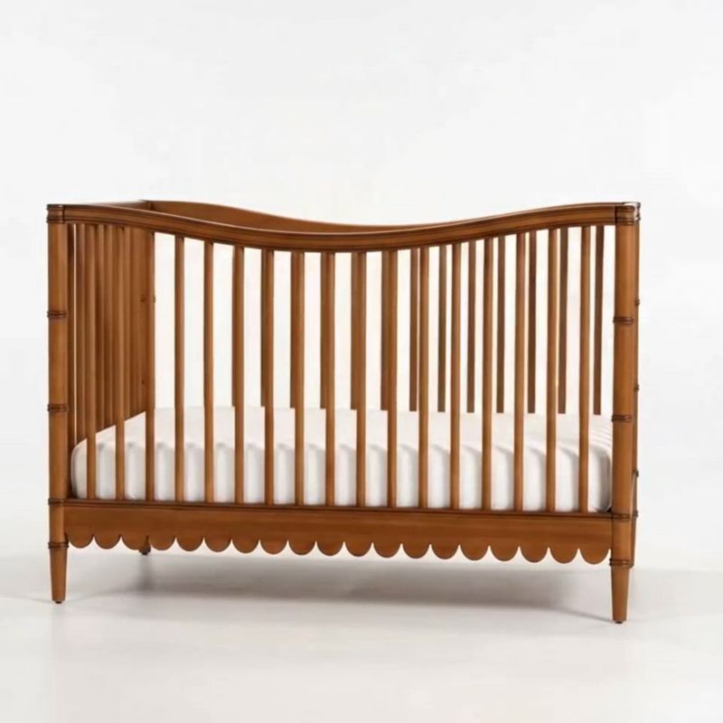 Play Crosby Antique Amber Wood Convertible Baby Crib by Sharland England - video 1 of 1