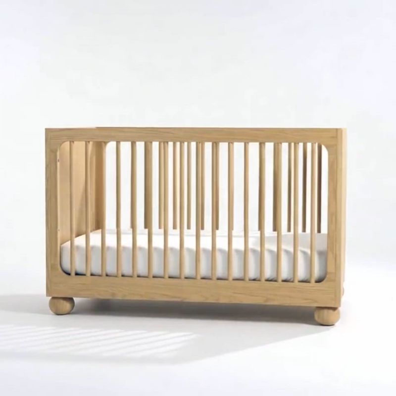 Play Emery Natural Oak Wood Convertible Crib - video 1 of 1