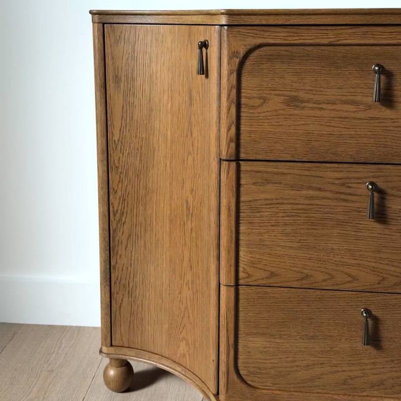 Play Thurloe 58" Oak Wood Kids 3-Drawer Dresser by Jake Arnold - video 1 of 2