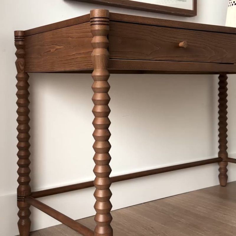 Play Jack 48" Hazelnut Ash Wood Kids Desk with Drawer - video 1 of 1
