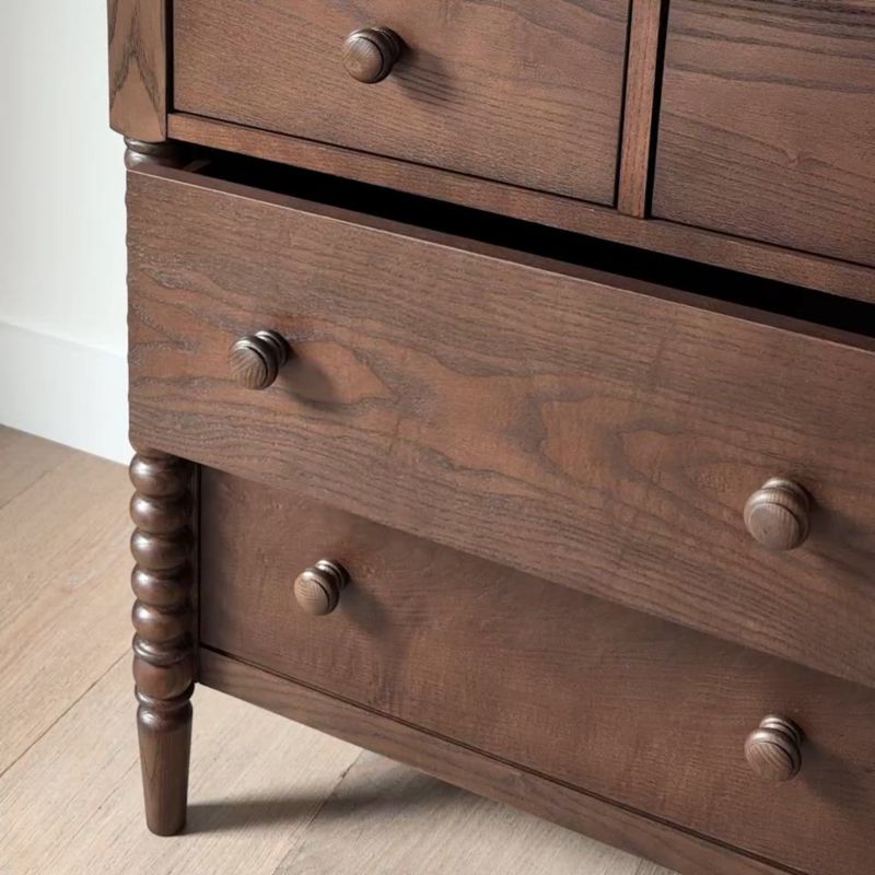 Play Jenny Lind 54" Deep Brown Wood Wide 7-Drawer Kids Dresser - video 1 of 2