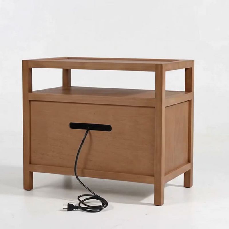 Play Keane 32" Solid Driftwood Charging Nightstand - video 1 of 1