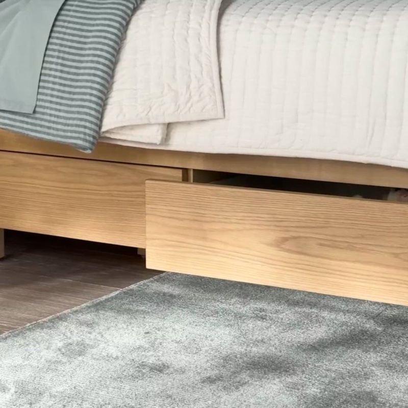 Play Bodie Natural Oak Wood Spindle Kids Full Storage Bed - video 1 of 1